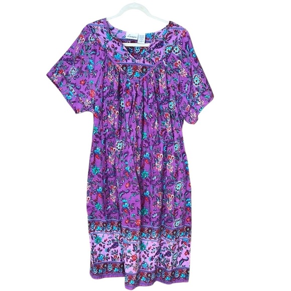 Lougees Housecoat, grandma, kaftan, Muu Muu 1X - Picture 1 of 4
